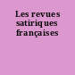 Les revues satiriques françaises