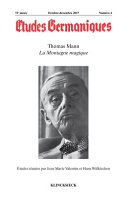 Thomas Mann : La Montagne Magique