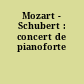 Mozart - Schubert : concert de pianoforte