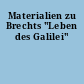 Materialien zu Brechts "Leben des Galilei"
