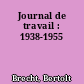 Journal de travail : 1938-1955