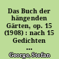 Das Buch der hängenden Gärten, op. 15 (1908) : nach 15 Gedichten von Stefan George