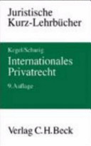 Internationales Privatrecht : ein Studienbuch