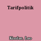 Tarifpolitik