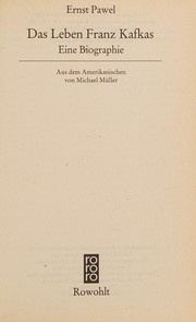 Das Leben Franz Kafkas : eine Biographie