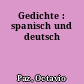 Gedichte : spanisch und deutsch